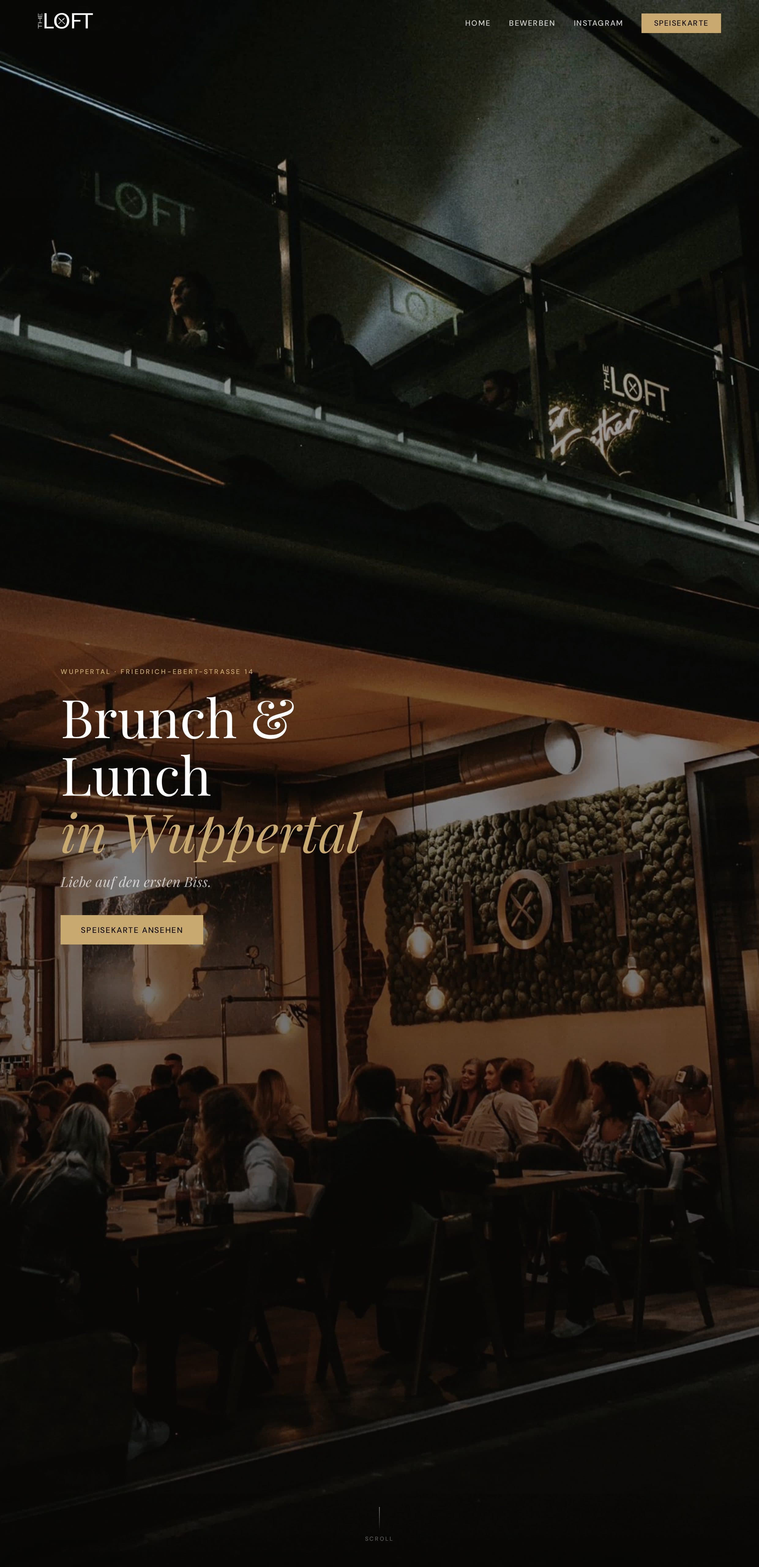 The Loft Brunch and Lunch homepage in Wuppertal